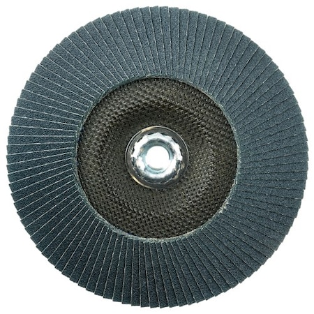 Weiler 7" Tiger Paw Abrasive Flap Disc, Flat (TY27), 60Z, 5/8"-11 UNC 51142